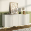 Luma Modern Fluted White Sideboard/TV Stand Cabinet