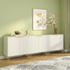 Luma Modern Fluted White Sideboard/TV Stand Cabinet