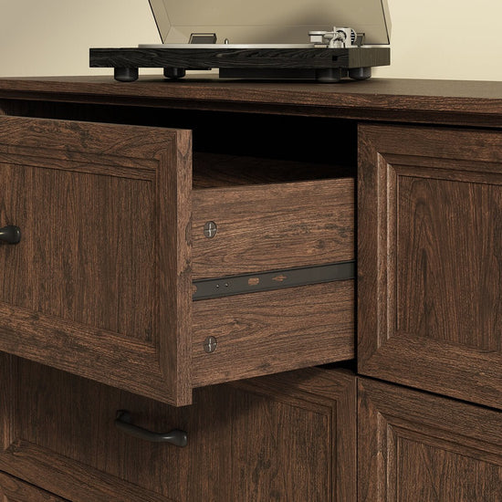Rowen Rustic Solid Walnut Wood 6-Drawer Dresser - Riumlore