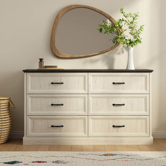 Maren Rustic 6-Drawer Dresser - Riumlore
