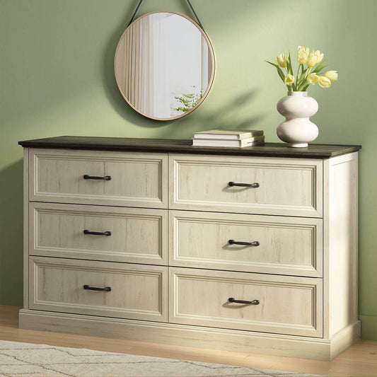 Maren Rustic 6-Drawer Dresser - Riumlore