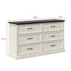 Maren Rustic 6-Drawer Dresser - Riumlore