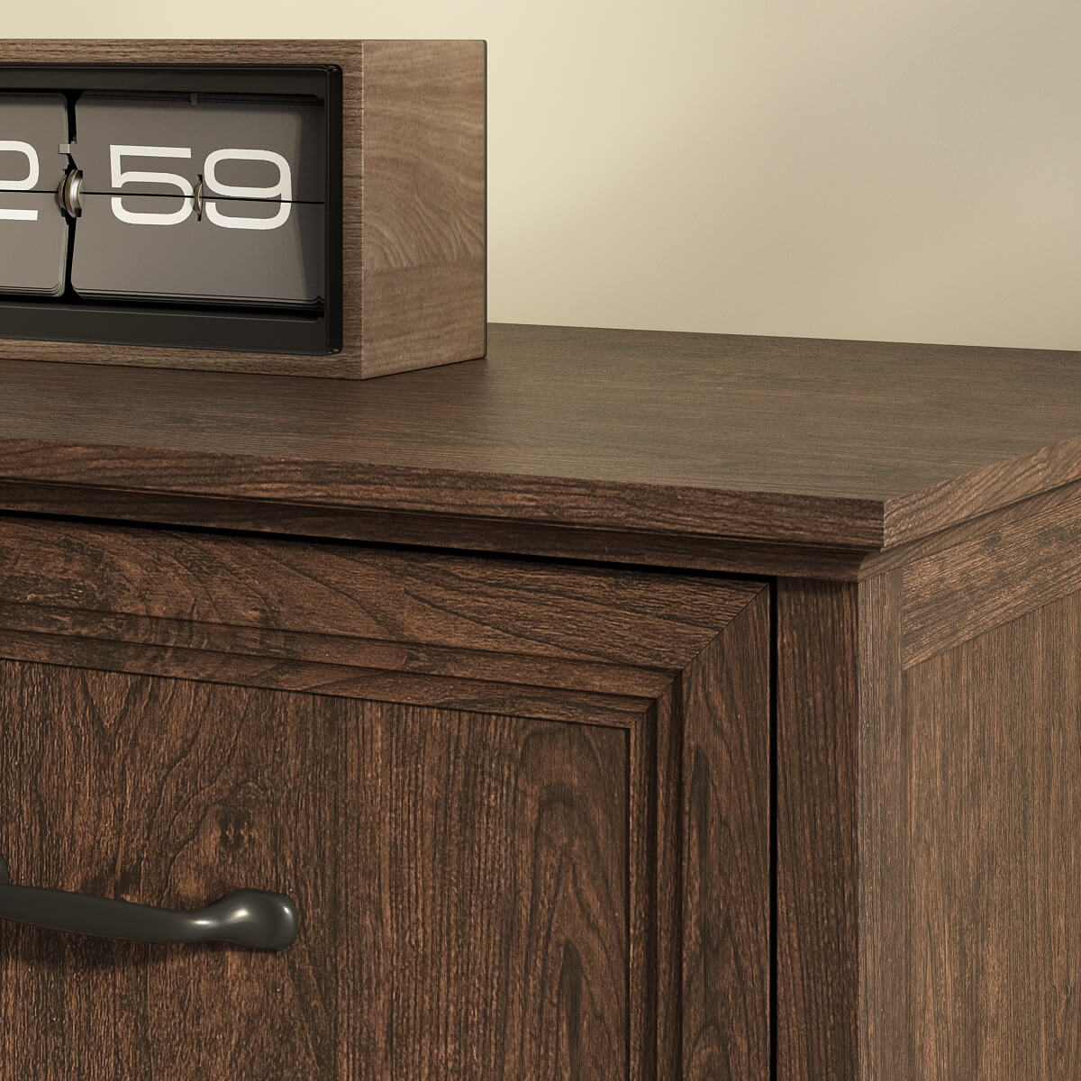 Rowen Rustic Solid Walnut Wood 7-Drawer Dresser - Riumlore