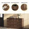 Rowen Rustic Solid Walnut Wood 7-Drawer Dresser - Riumlore