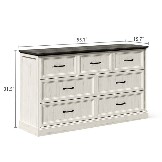 Maren Rustic 7-Drawer Dresser - Riumlore