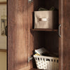 Rowen Rustic Solid Walnut Wood Storage Cabinet - Riumlore
