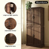 Rowen Rustic Solid Walnut Wood Storage Cabinet - Riumlore