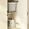 Maren Rustic Solid White Wood Storage Cabinet - Riumlore