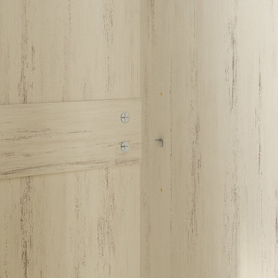 Maren Rustic Solid White Wood Storage Cabinet - Riumlore