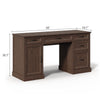 Rowen Farmhouse Large Storage Home Office Desk