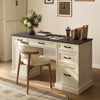 Maren Farmhouse Large Storage Home Office Desk with Drawers