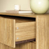 Thene Mid-Century-Modern Fluted 5-Drawer Dresser - Riumlore