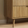 Thene Mid-Century-Modern Fluted 7-Drawer Dresser - Riumlore