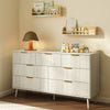 Corin Mid-Century-Modern Fluted White 7-Drawer Dresser - Riumlore