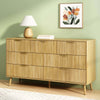 Thene Mid-Century-Modern Fluted 7-Drawer Dresser - Riumlore