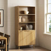 Thene Mid-Century-Modern Fluted Bookcase with Open Shelf - Riumlore