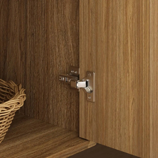 Thene Mid-Century-Modern Fluted Bookcase with Open Shelf - Riumlore