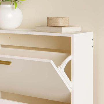 Ansel Minimalist 3-Tier Vertical Shoe Cabinet - Riumlore