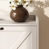 Xyla Farmhouse 2-Tier Vertical White Shoe Cabinet