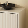 Luma Modern Fluted 3-Tier Vertical White Shoe Cabinet