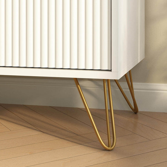 Modern Fluted 6-Drawer Dresser - Riumlore