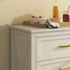 Dorien Modern Farmhouse White 6-Drawer Dresser - Riumlore