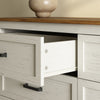 Dorien Rustic Farmhouse White 6-Drawer Dresser - Riumlore