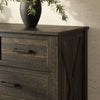 Dorien Rustic Farmhouse Black 7-Drawer Dresser - Riumlore
