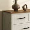 Dorien Rustic Farmhouse White 7-Drawer Dresser - Riumlore