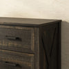Dorien Rustic Farmhouse Black 9-Drawer Dresser - Riumlore