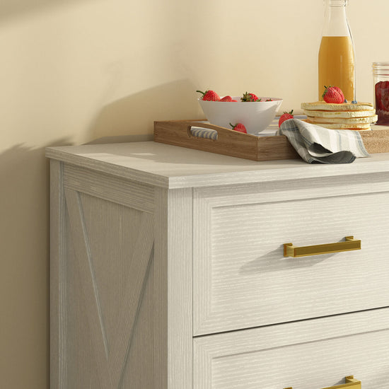 Dorien Modern Farmhouse White 9-Drawer Dresser - Riumlore