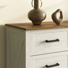 Dorien Rustic Farmhouse White 9-Drawer Dresser - Riumlore