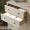 8-Drawer Dressers for Bedroom,55.1"Width Modern Chest of Drawer with Metal Handlesfor Living Room,Hallway,Entryway,Beige