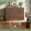 55.1" W Fluted 8 Drawer Dresser for Adult,Wooden Bedroom Dresser,Dresser TV Stand up to 65" for Living Room,Oak